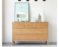 Nordic Natural Solid oak 3+4 Drawer Lowboy